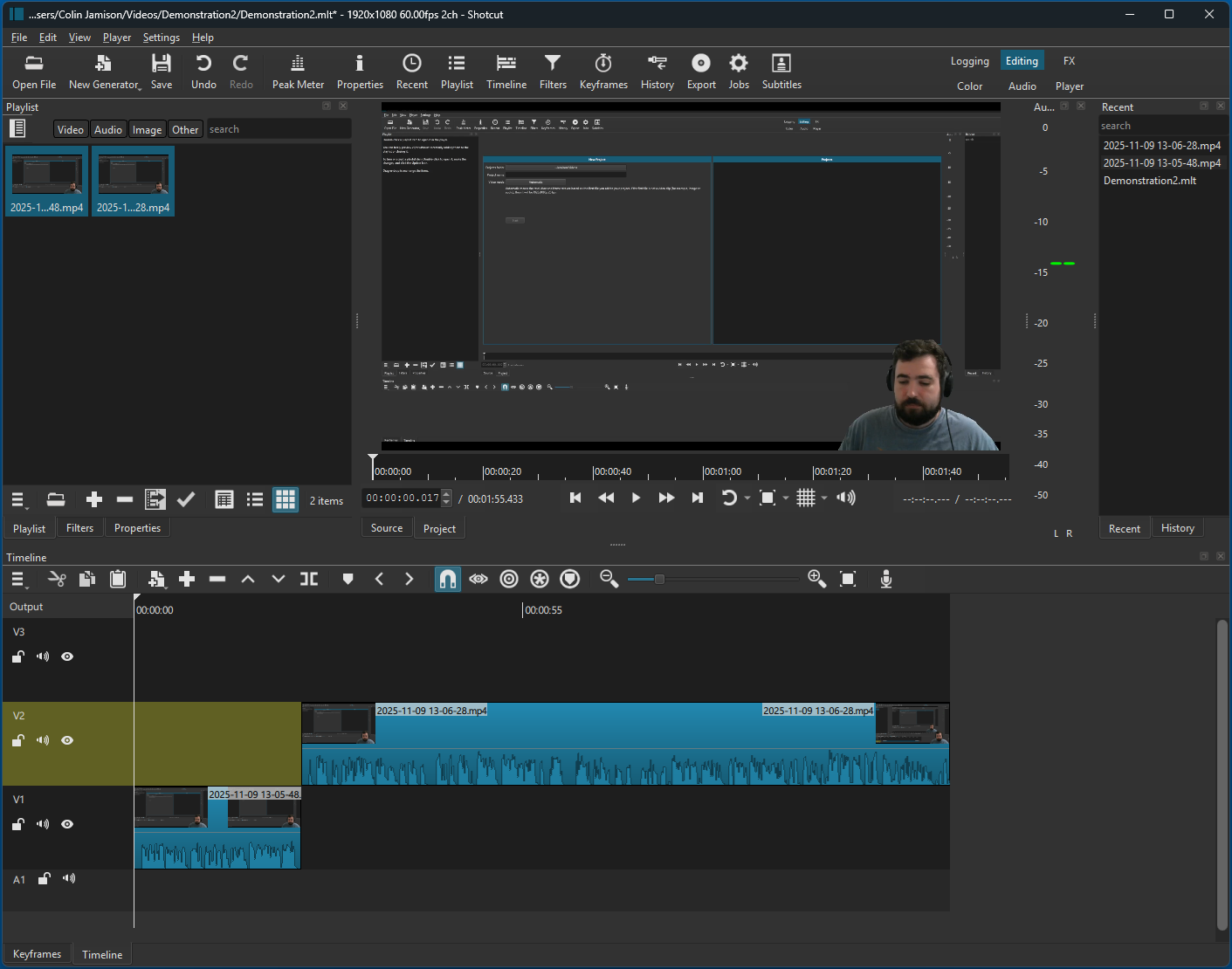 Second Video to Timeline