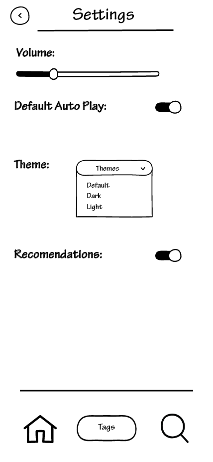 Settings Screen